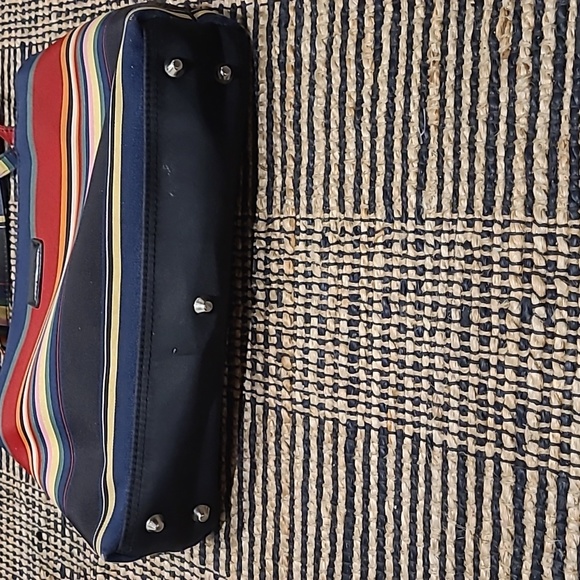 VINTAGE KATE SPADE NEW YORK RAINBOW STRIPE PURSE - Picture 5 of 9